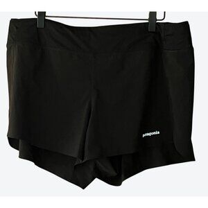 Patagonia Women's XL Lined Active Strider Pro Shorts Black 36" x 3.5"